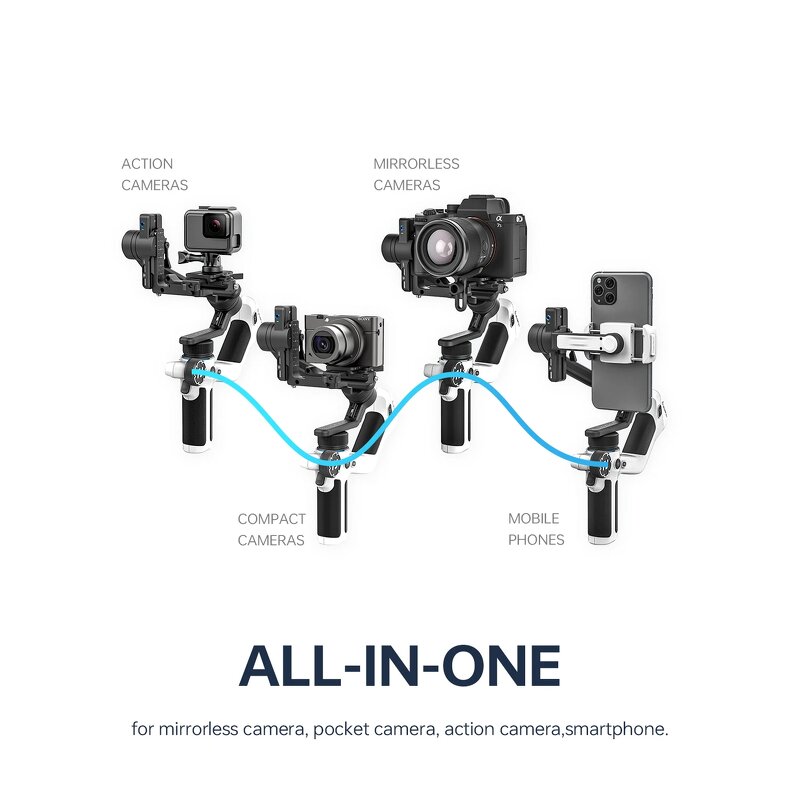 FeiyuTech SCORP Mini 2 - Multi in One 3-axis Handheld Universal Stabilizer for Camera