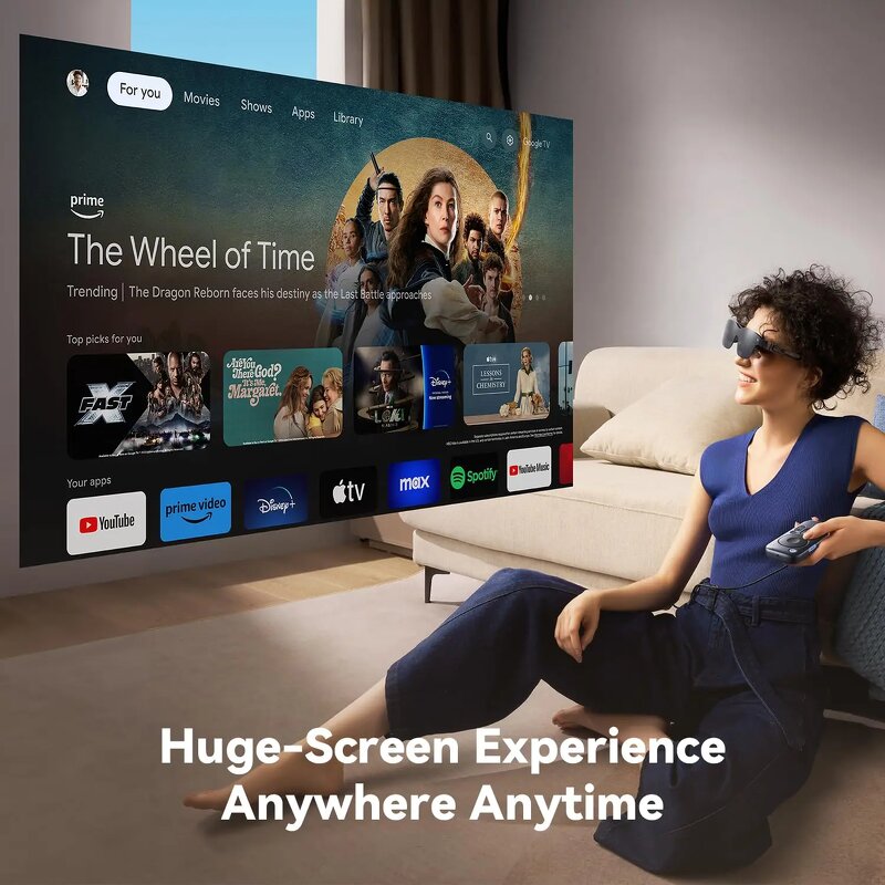 Pocket TV - Certified Portable GTV Device Companion for RayNeo XR Glasses