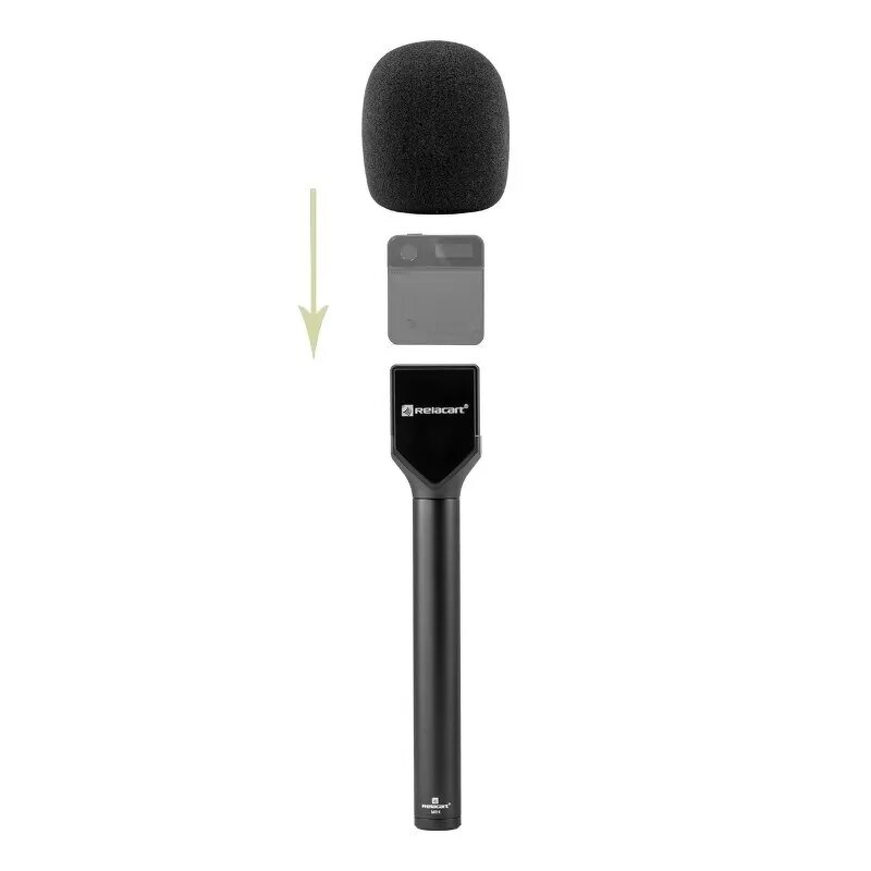 Relacart MIH - Wireless Microphone HM Handheld Grip Stick for ENG Interview Recording