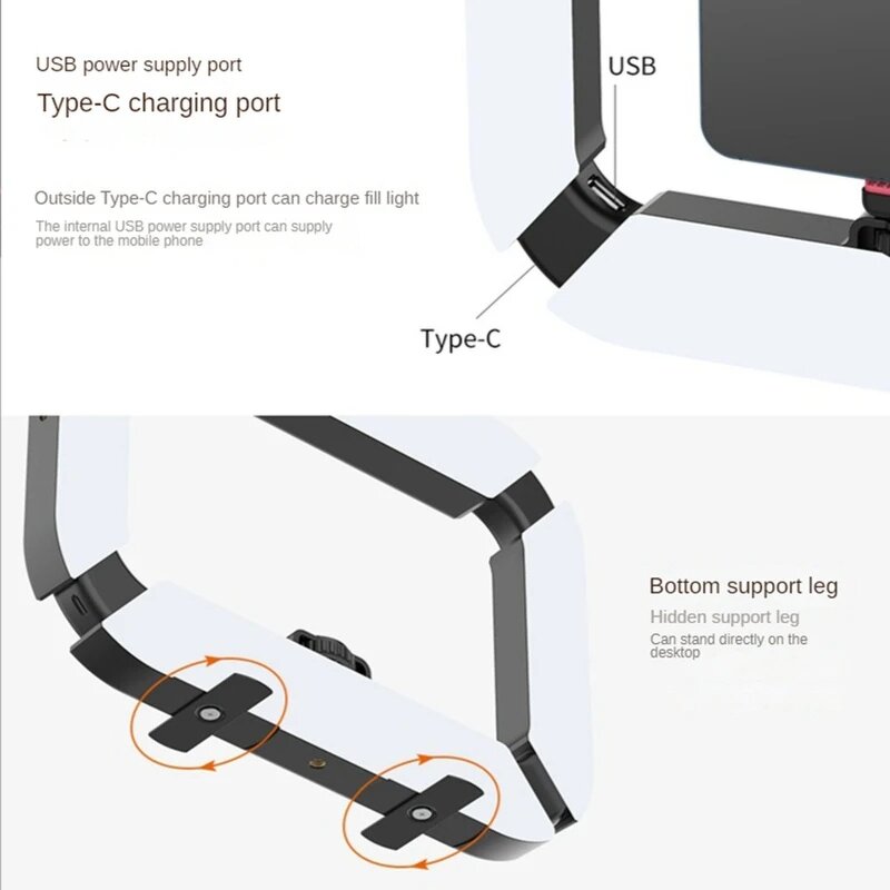 Ulanzi U200 - Hand-held Ring Camera Lighting for Video Recording Photography Live