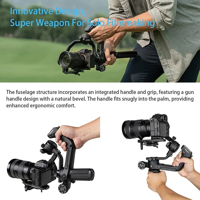 FeiyuTech SCORP 2 Kit - Camera Gimbal Stabiliser with Touchscreen Built-in AI Tracker