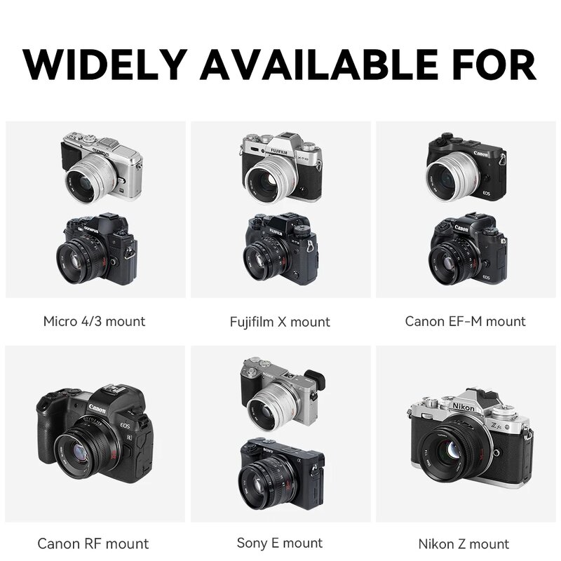 7artisans 35mm F1.4 Mark II - APS-C Prime Lens for Sony E Fujifilm FX Canon