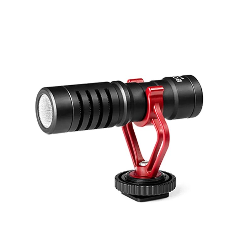 BOYA BY-MM1 - Cardioid Shotgun Microphone for iPhone Android Smartphone DSLR Camera