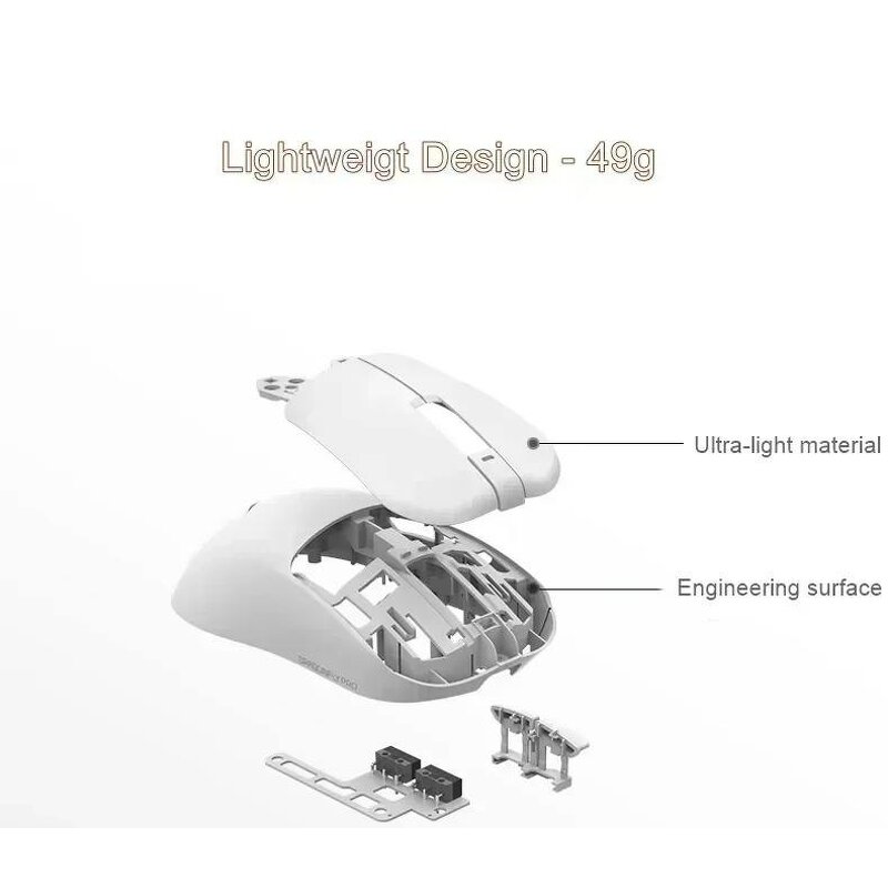 VGN Dragonfly F1 Pro Max - 2.4g Wireless 3395 55g Gaming Mouse for PC Gamers