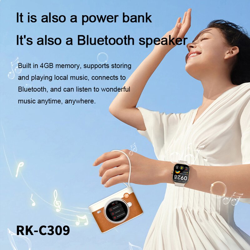 Power Bank Camera Style - Built-in Cable Fast Charging Large Capacity Portable