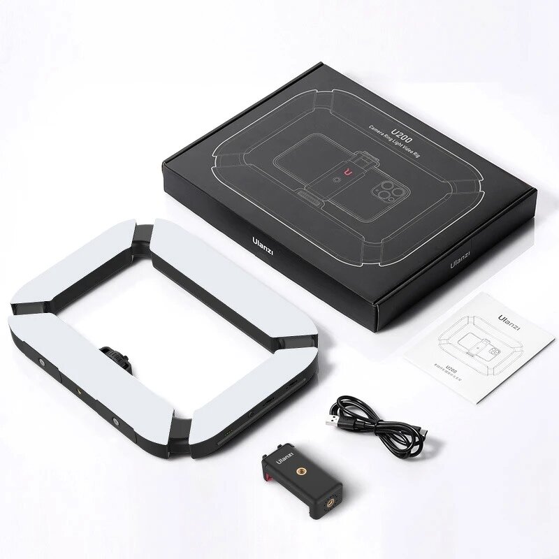Ulanzi U200 - Hand-held Ring Camera Lighting for Video Recording Photography Live