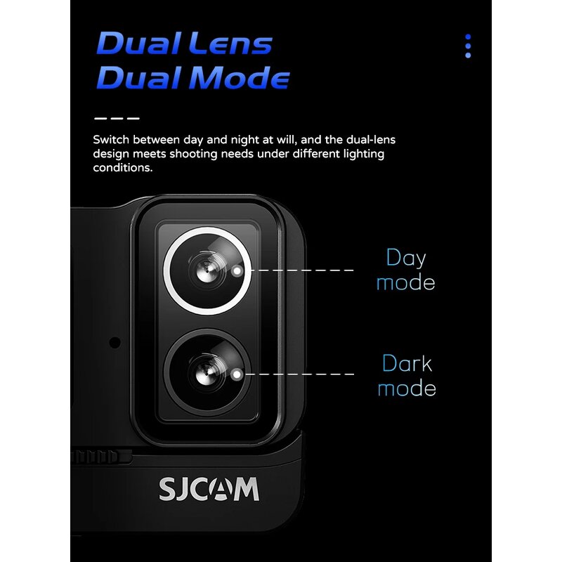 SJCAM SJ20 - Dual Cameras Dual Lens 4K Action Camera Waterproof 5G WiFi Touch Screen