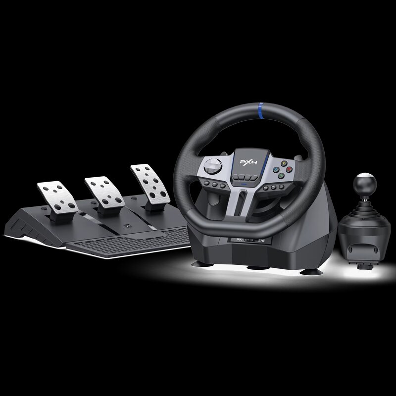 PXN V9 Gen2 - Gaming Steering Wheel 270°/900° Racing Wheel for PS4 PS3 PC