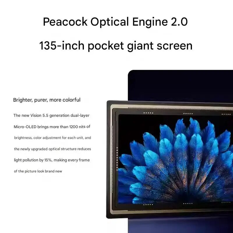 RayNeo Air 3S Pro - Smart AR Glasses Micro 1200nits OLED 1980P Screen 3D