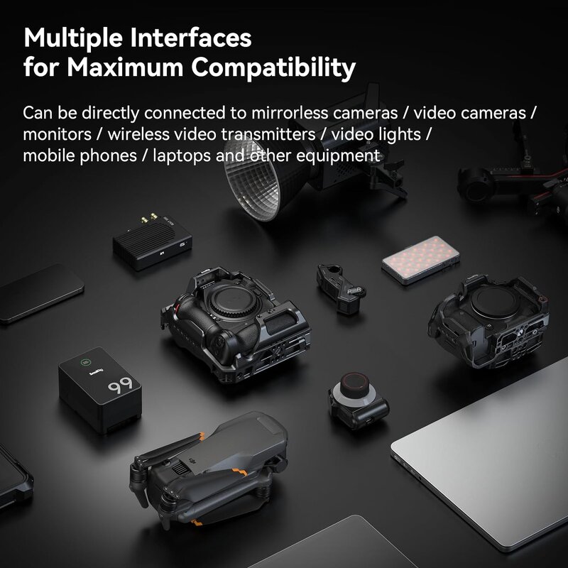 SMALLRIG-V-Mount Battery VB99 Pro - 99Wh 14.8V V-Mount Battery USB-C Fast Charger