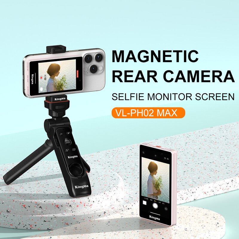 Kingma PH02 Max - Magnetic Vlog Selfie Camera Monitor Screen for IPhone Samsung