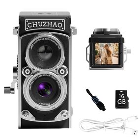 CHUZHAO M1 - Digital Camera Dual Reflex Portable Small Camera Retro CCD