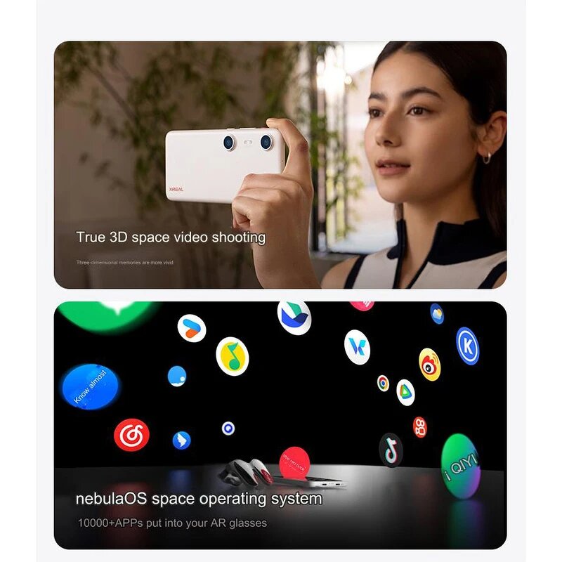 XREAL Beam Pro - Spatial Computing Projection 3D Camera Video Shooting 3DoF