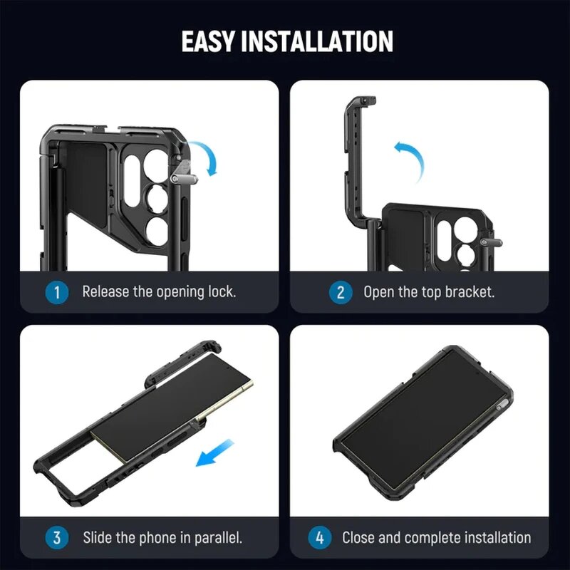 NEEWER PA042 - Phone Cage for SAMSUNG S24 Ultra Protective Phone Stabilizer