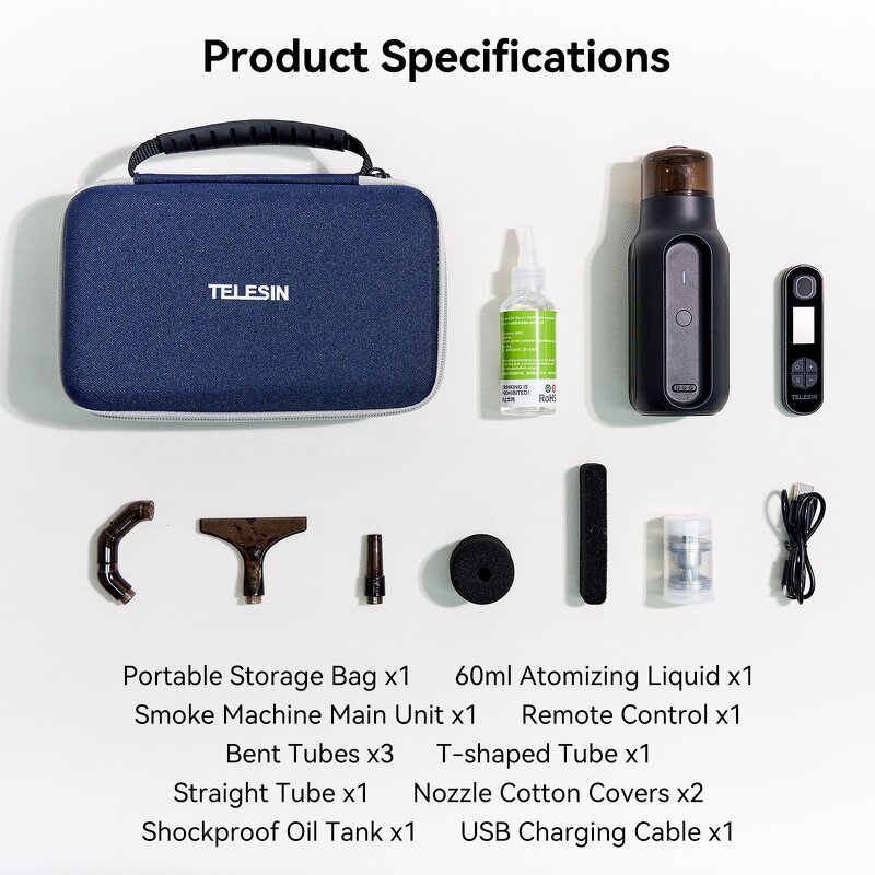 TELESIN C40 - Film and Television Smoke Machine HandHeld Portable Fog Machine
