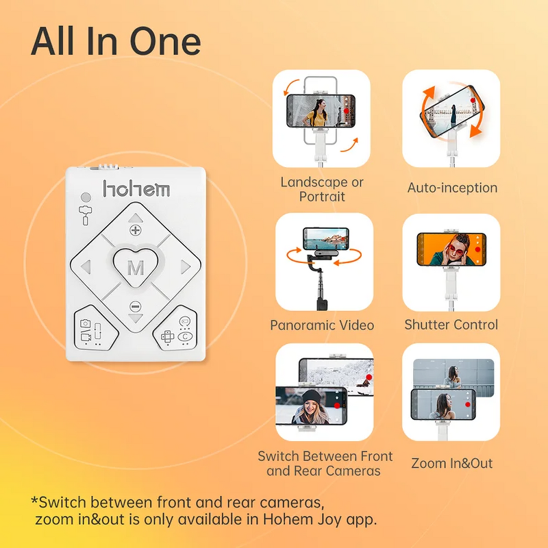 Hohem ISteady Q - Selfie Stick Adjustable Stand Folding Universal Stabilizer for Vlog