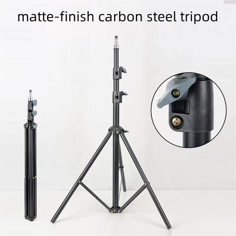 2.1M Tripod Metal Light Stand - Adjustable Photography Tripod Stand for Studio