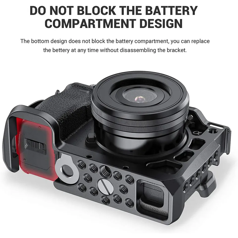 SmallRig A6600 - for Sony DSLR Cage Accessory Cold Shoe & Arri Locating Holes