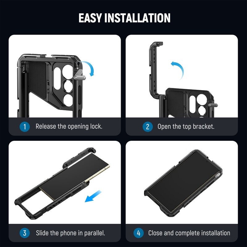 S24 Ultra Camera Lens Protector - T Mount Lens Backplate Adapter Phone Video Rig