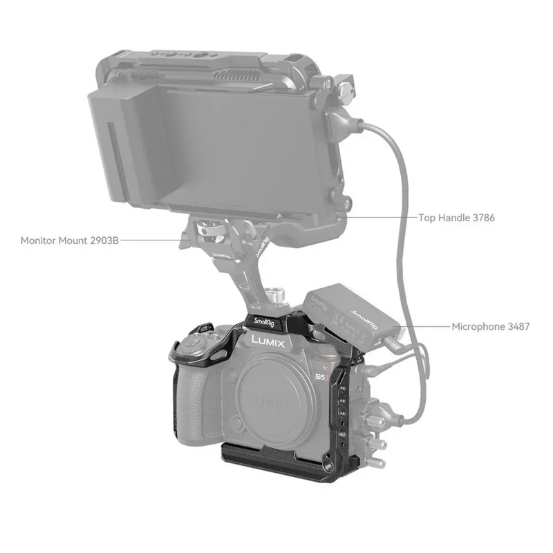 SmallRig 4023 - Black Mamba Cage Accessories for LUMIX G9 II S5 II S5 IIX