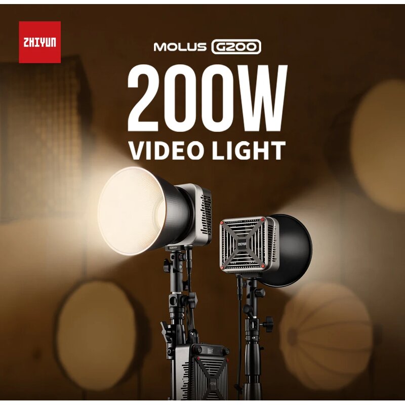 Zhiyun Molus G200 - 200Ws LED Video Light Photography Fill Light for Studio Video