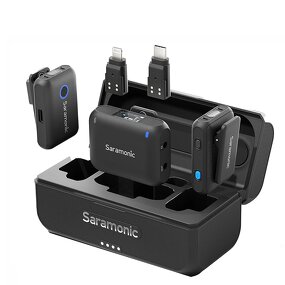 Saramonic Blink500 B2+ - Wireless Lavalier Lapel Microphone for iPhone Android DSLR Cameras