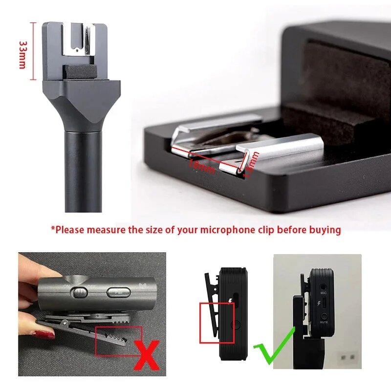 Relacart MIH - Wireless Microphone HM Handheld Grip Stick for ENG Interview Recording