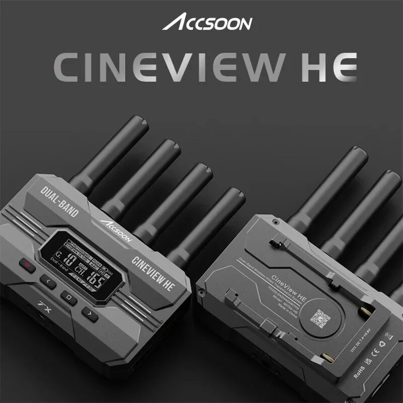 Accsoon CineView HE SE - HD 1080P 60FPS QUAD Transmitter & Receiver Converter