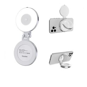 TELESIN S5 BGD 01 - Magnetic Fill Light Mini Selfie Light 3 Mode Adjustable