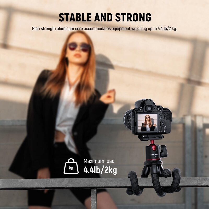 Octopus Tripod - Vlogging Phone Tripod Mini Camera Tripod Flexible with Remote