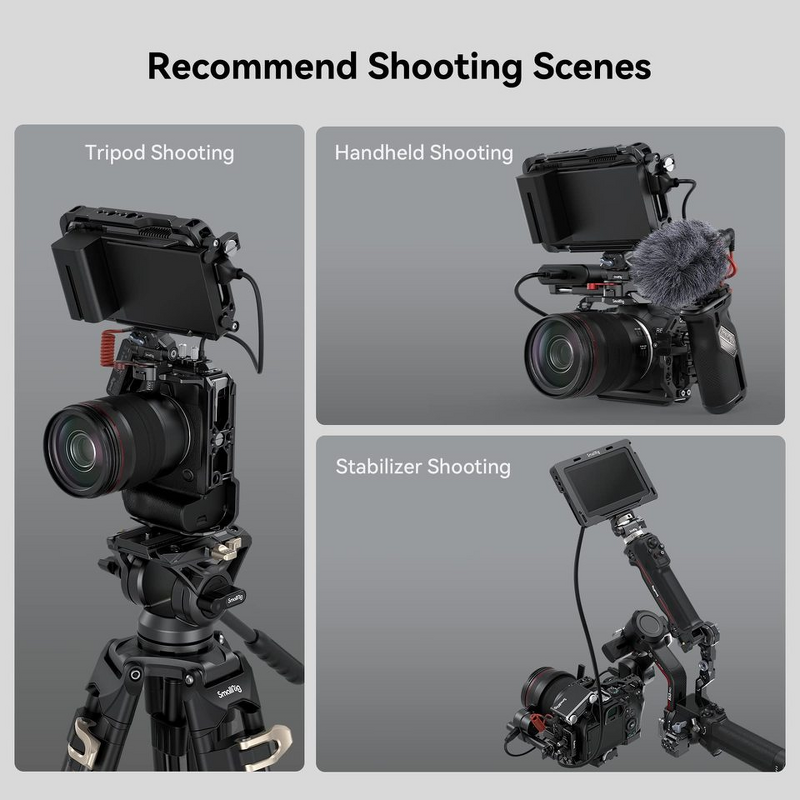 SmallRig 4159 - Quick-Release Cage for Canon EOS R6 Mark II L-Bracket