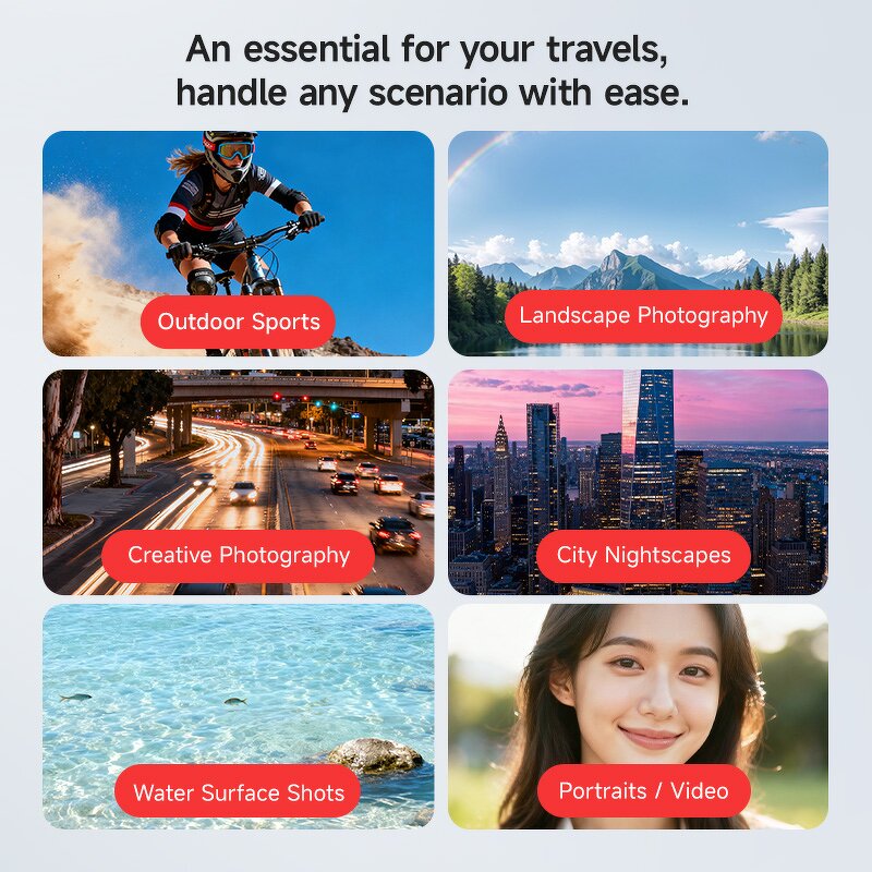 DJI Action 6 Filter Kit - ND Filters Soft Light Filters and UV Filters