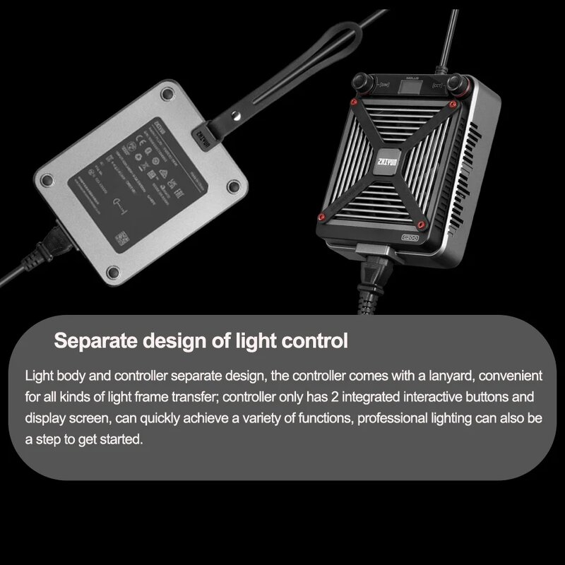 Zhiyun Molus G200 - 200Ws LED Video Light Photography Fill Light for Studio Video