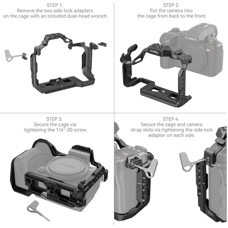 SmallRig 4023 - Black Mamba Cage Accessories for LUMIX G9 II S5 II S5 IIX