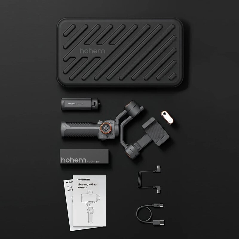 Hohem ISteady M6 Kit - Handheld Gimbal Stabilizer with AI Magnetic Fill Light for Smartphone