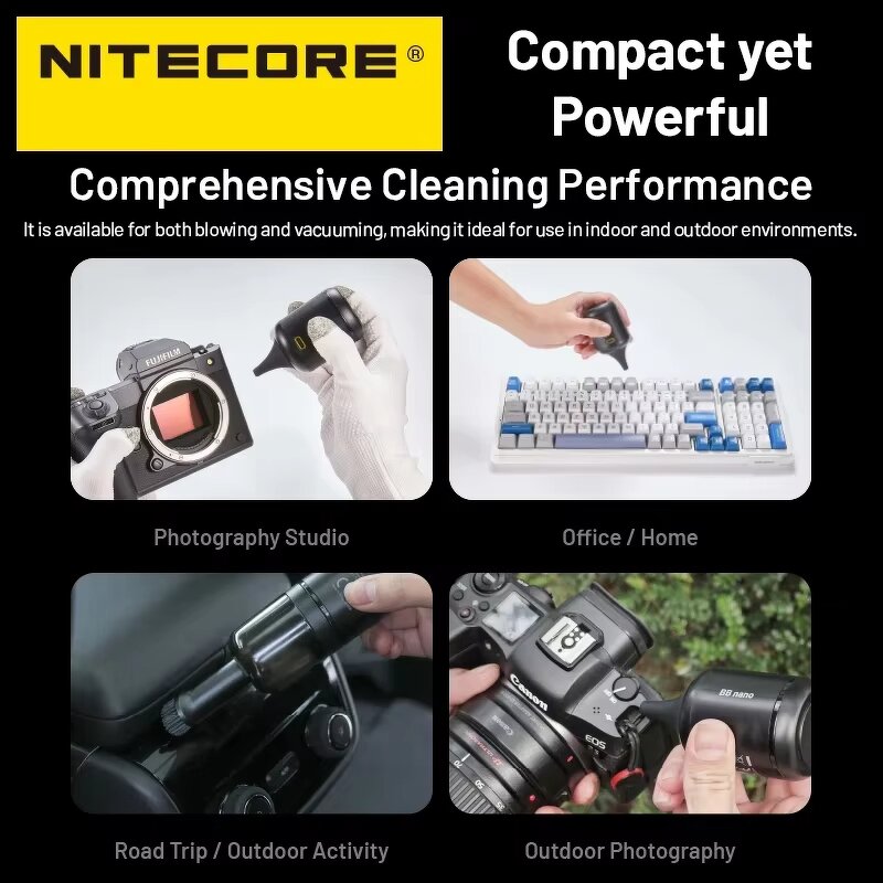 NITEC ORE BB Nano - Electric Camera Air Blower Mini Cordless Vacuum Cleaner