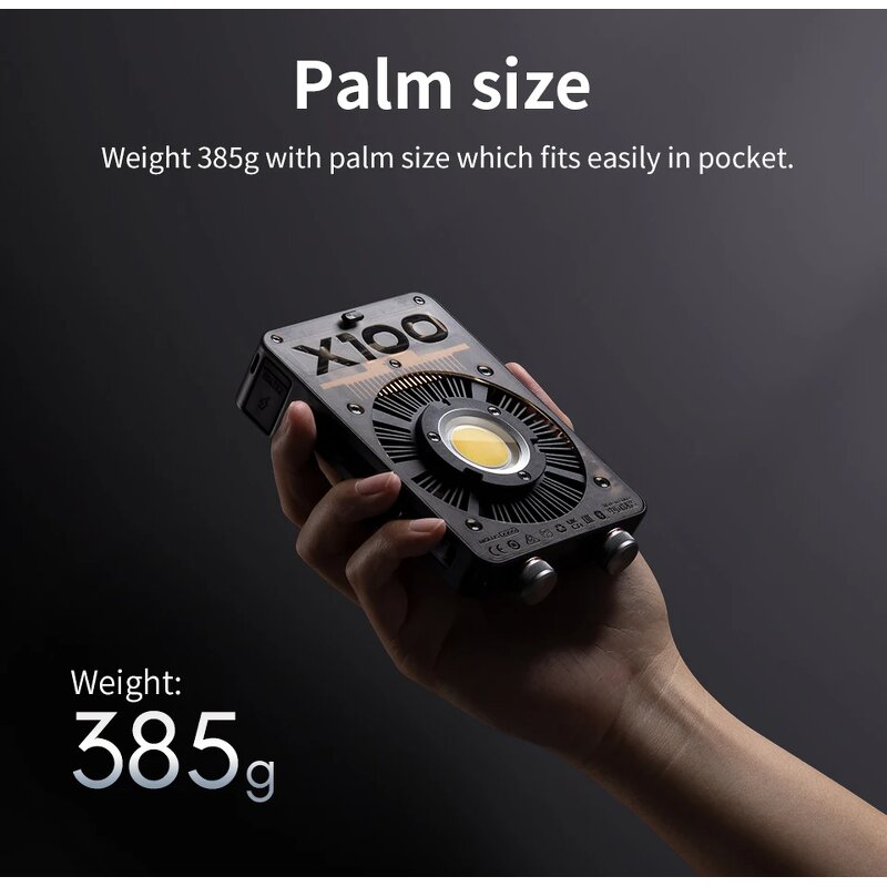 ZHIYUN MOLUS X100 Combo - 100W COB LED Light Outdoor Photography Lighting