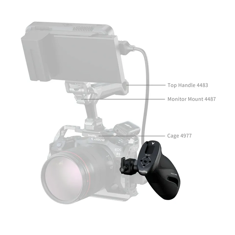 SmallRig DLSR Camera/Monitor Cage Kit - 360° Adjustable Aluminum Alloy Handgrip