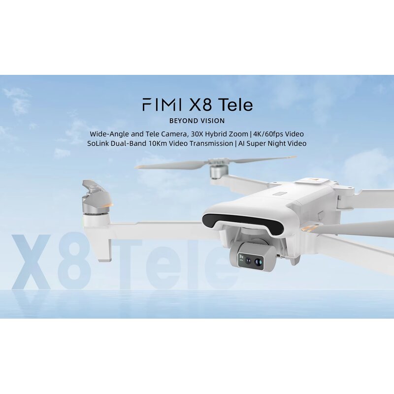 FIMI X8 TELE MAX - Drone Professional 3 Axis Gimbal 5.8g Wifi 10km Image