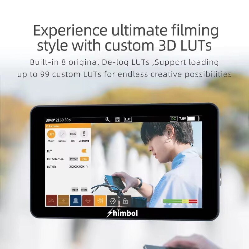 Shimbol M5 - 5.5 Inch 1200nit Ultra Bright Full HD Screen 4K30 3D LUT HDMI