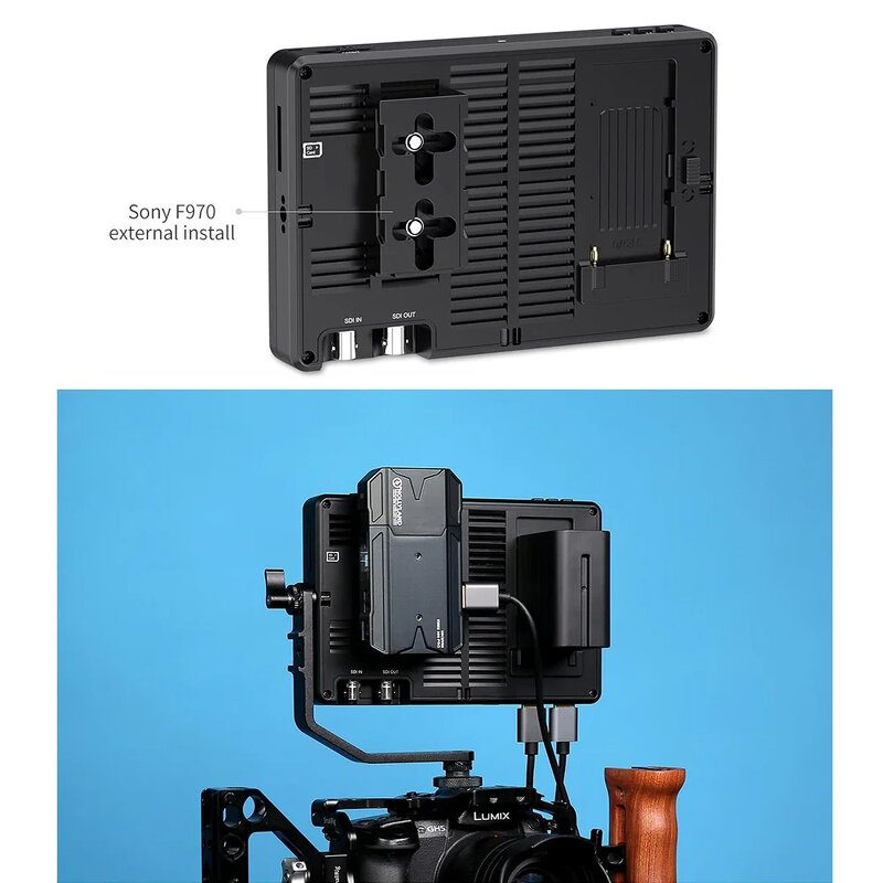 FEELWORLD LUT7S - 7 Inch Ultra Bright 2200nits DSLR Camera Field Monitor 3G-SDI 4K