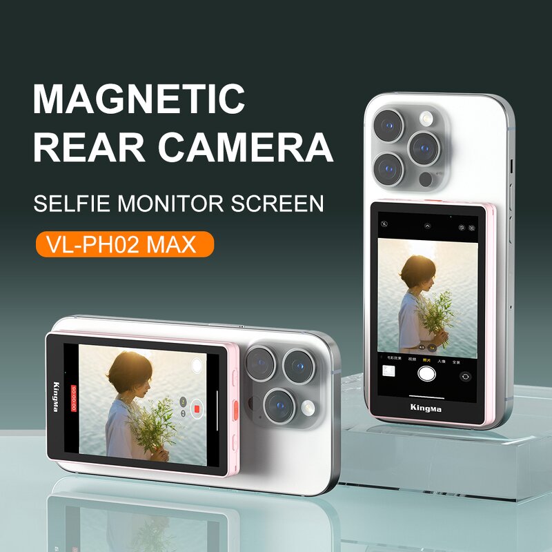 Kingma PH02 Max - Magnetic Vlog Selfie Camera Monitor Screen for IPhone Samsung