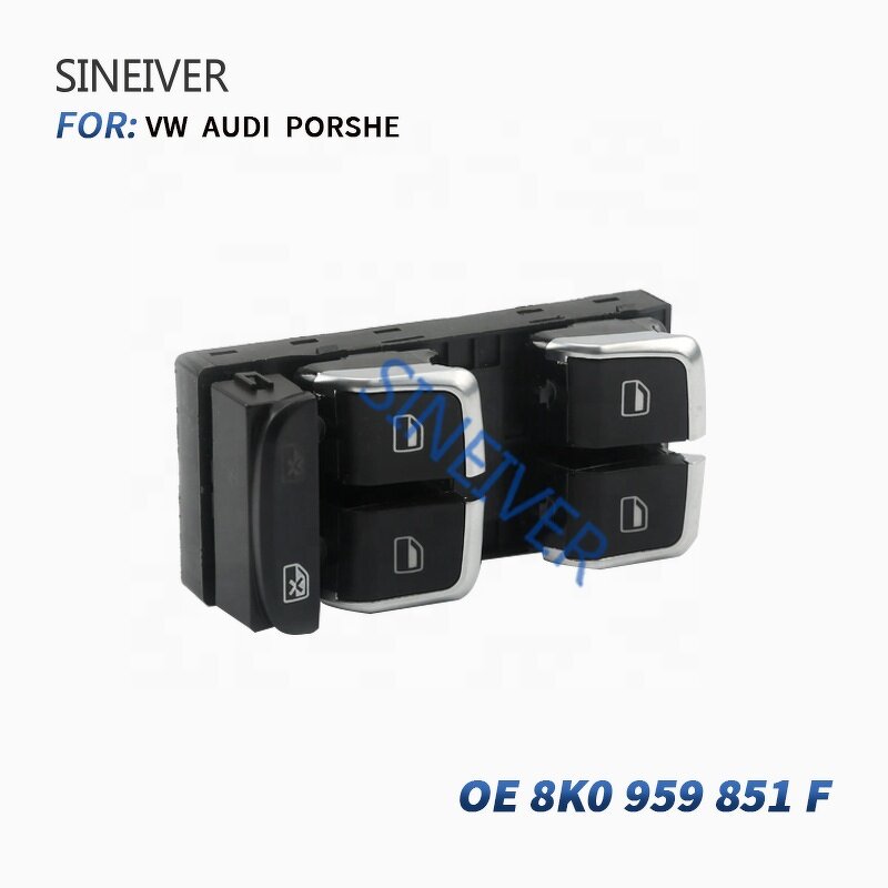 Car Window Switch Manufacturer - SINEIVER For Audi A4 A5 Q5 2008-2015 8K0959851F 8KD959851A Automatic Glass Control Button