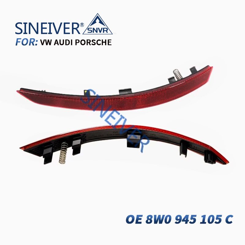 Rear Bumper Reflector Manufacturer - For Audi A4 2016-2022 8W0945105C 8W0945106C Reflector Lights