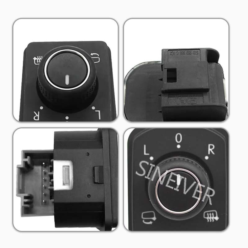 Electric Rear View Folding Switch Manufacturer - For Tiguan Passat Touran 5td 959 565 C Side View