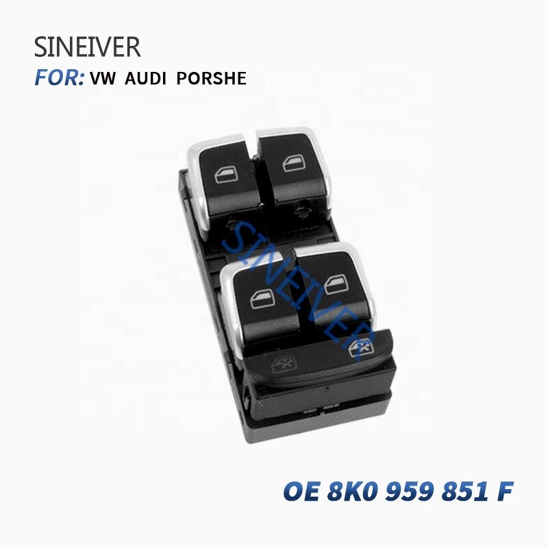 Car Window Switch Manufacturer - SINEIVER For Audi A4 A5 Q5 2008-2015 8K0959851F 8KD959851A Automatic Glass Control Button