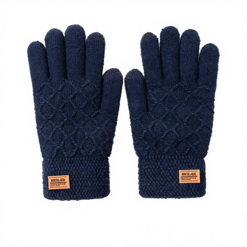 Winter Gloves Manufacturer - Wholesale Price Windproof Plus Thick Knitted Touch Screen