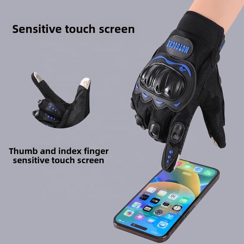 Winter Motorcycle Gloves Manufacturer - Outdoor Sports Touch Screen Windproof Breathable Anti-slip Racing Full Finger Unisex