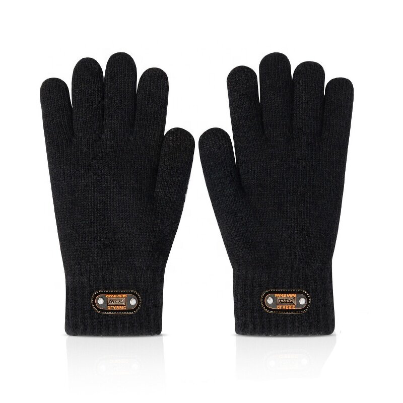 TouchScreen Gloves Manufacturer - Winter Outdoor Casual Jacquard Knitted Thickened Warm