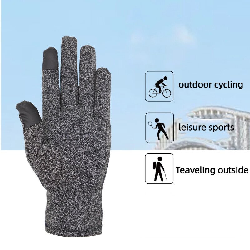 Pain Relief Compression Gloves Manufacturer - for Outdoor Cycling Sports Safe Protection Cotton